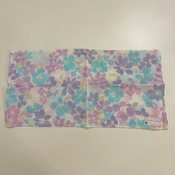 Pierre Balmain Floral Cotton Handkerchief - Picture 4 of 8